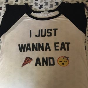 Super cute statement shirt SZ L by French Pastry